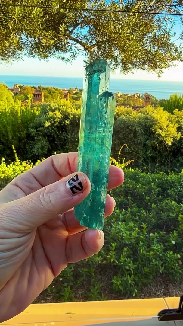 NIGERIAN AQUAMARINE AT SUNSET