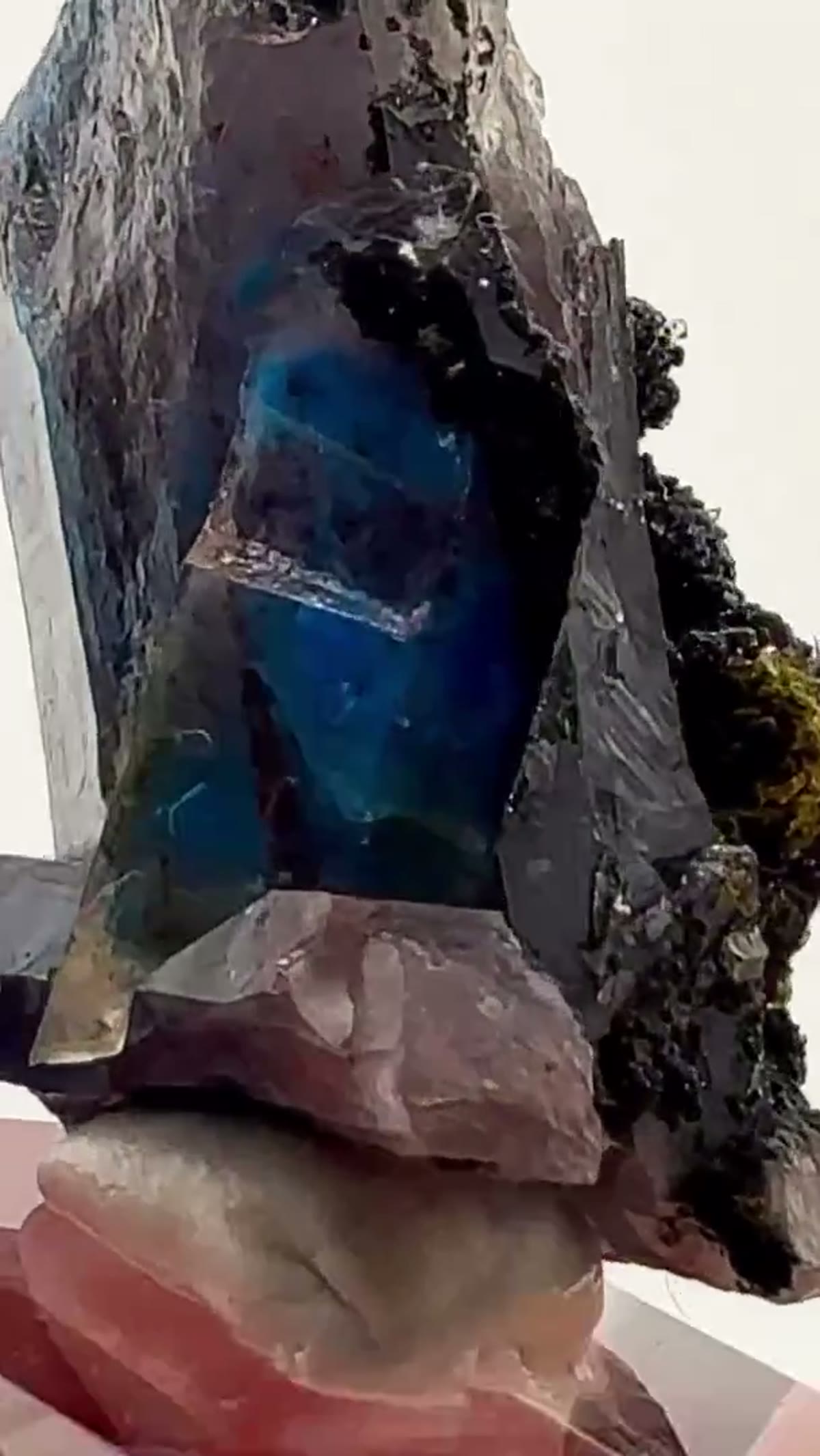 Quartz Specimen: Papagoite in Quartz — Messina Magic - view 3
