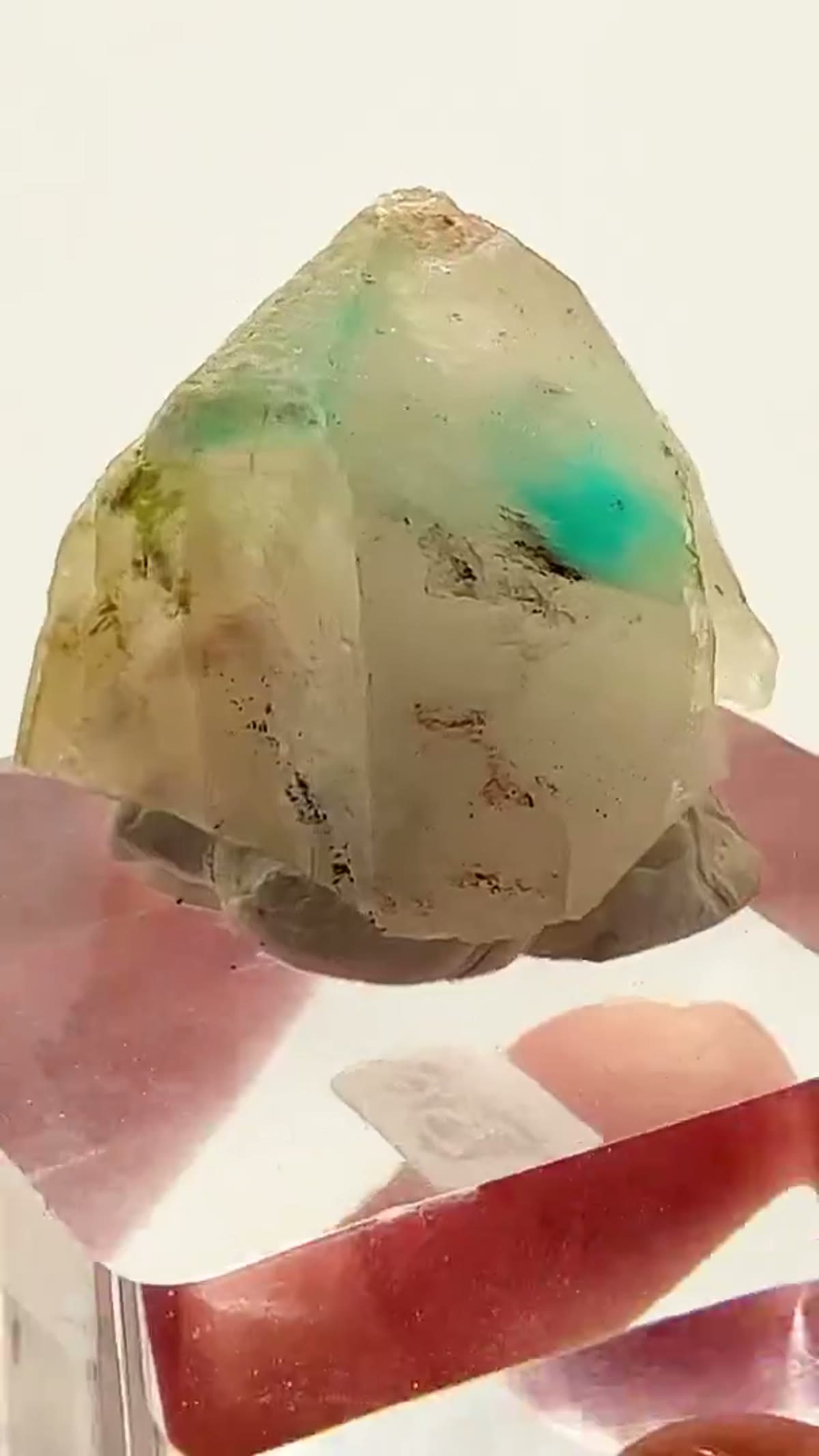 Ajoite in Quartz Specimen: Ajoite in Quartz — Messina Magic - view 2