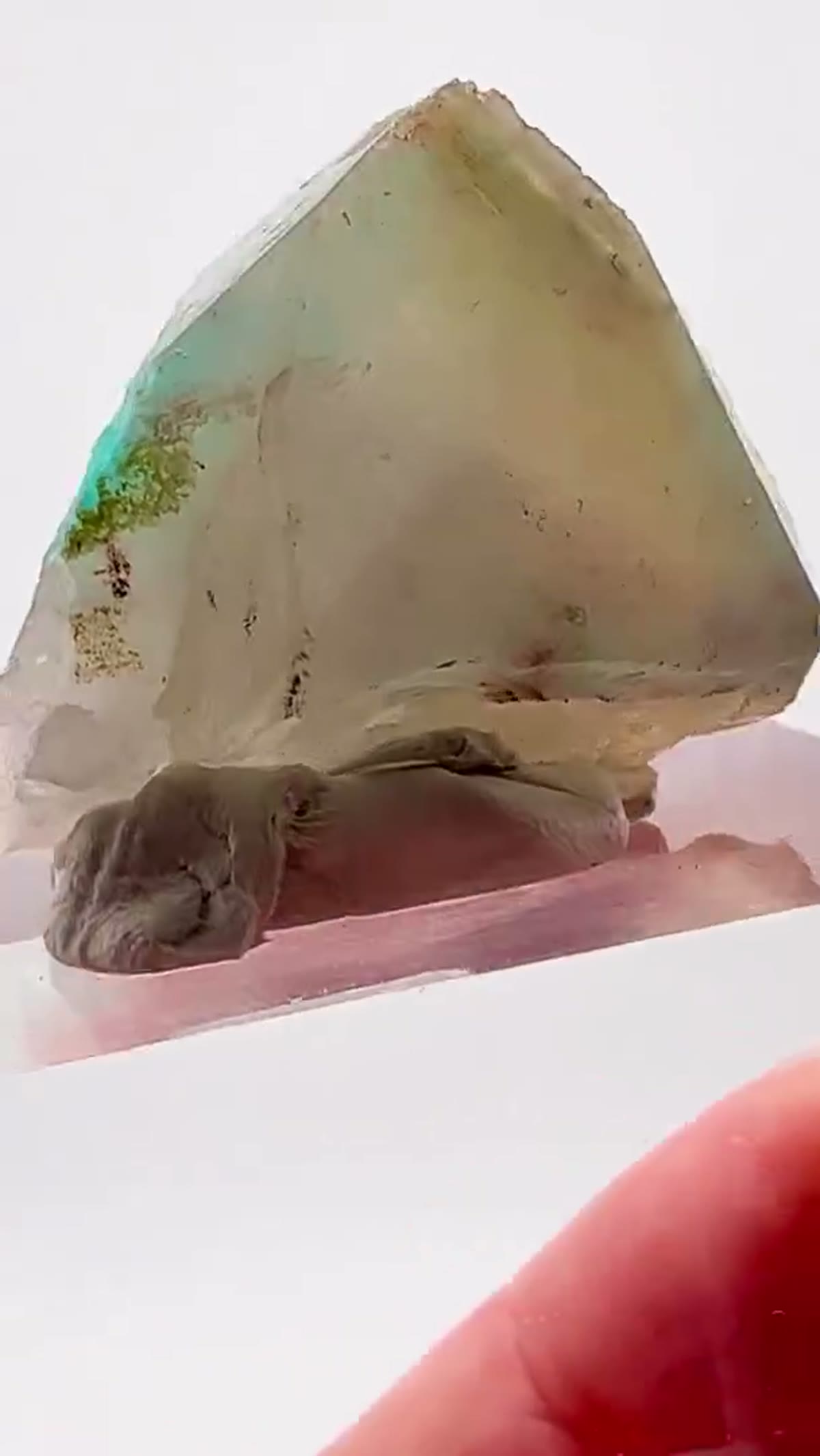 Ajoite in Quartz Specimen: Ajoite in Quartz — Messina Magic - view 3