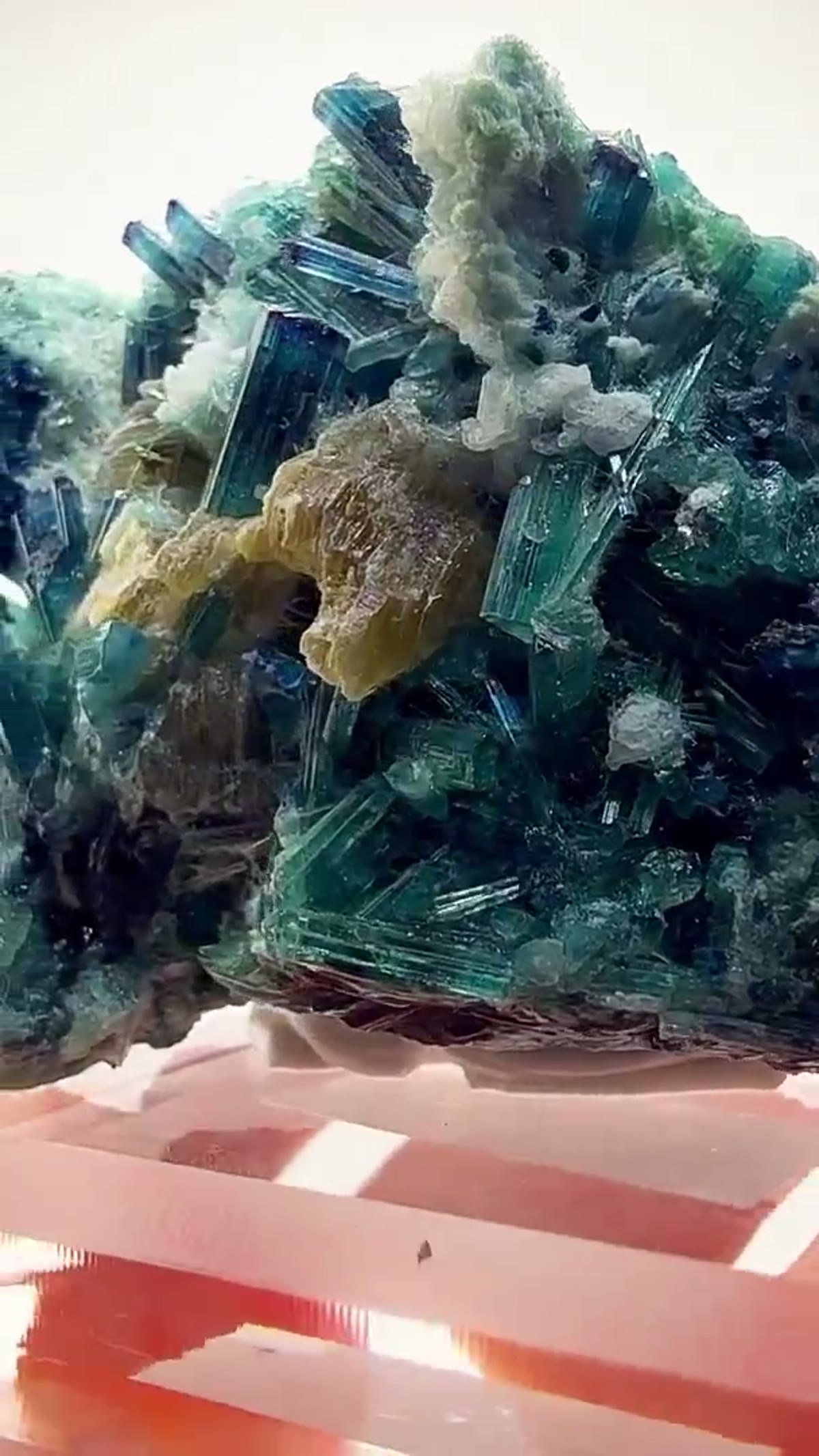 Elbaite Tourmaline Specimen from Afghanistan: Tourmaline Cluster Perfection - view 2