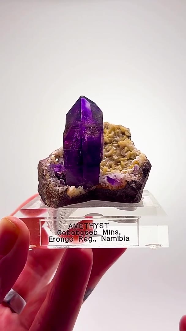 SCEPTERED AMETHYST WITH DOLOMITE & CHALCEDONY