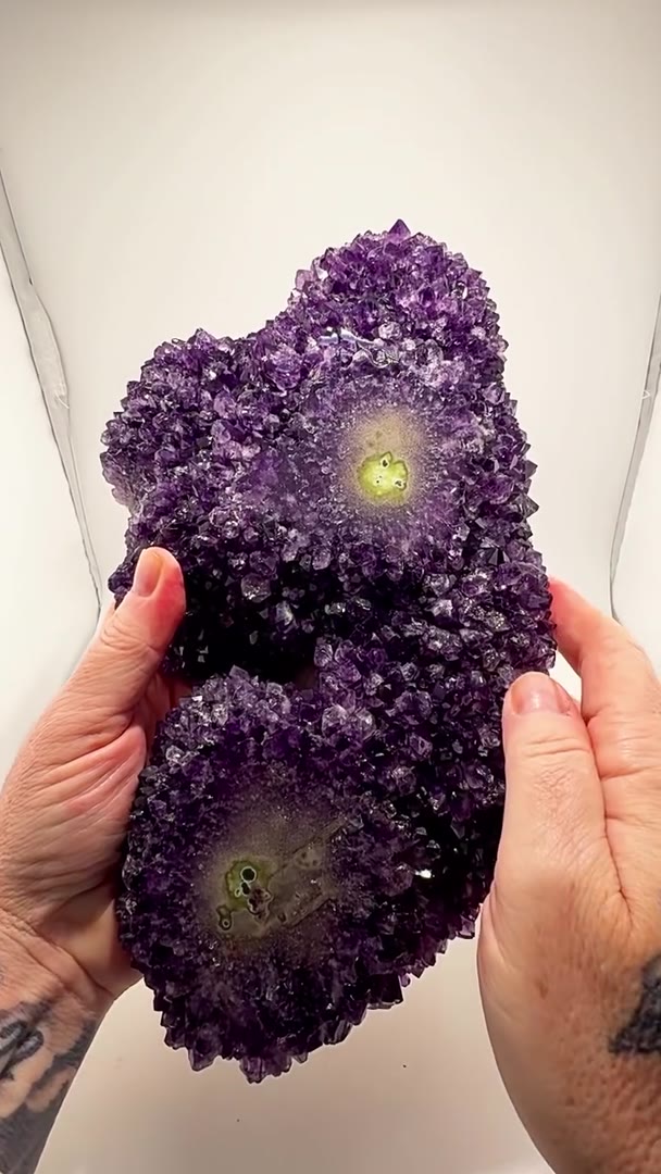 SUCH A SPARKLY STUNNER Large Amethyst with Stalactite formation