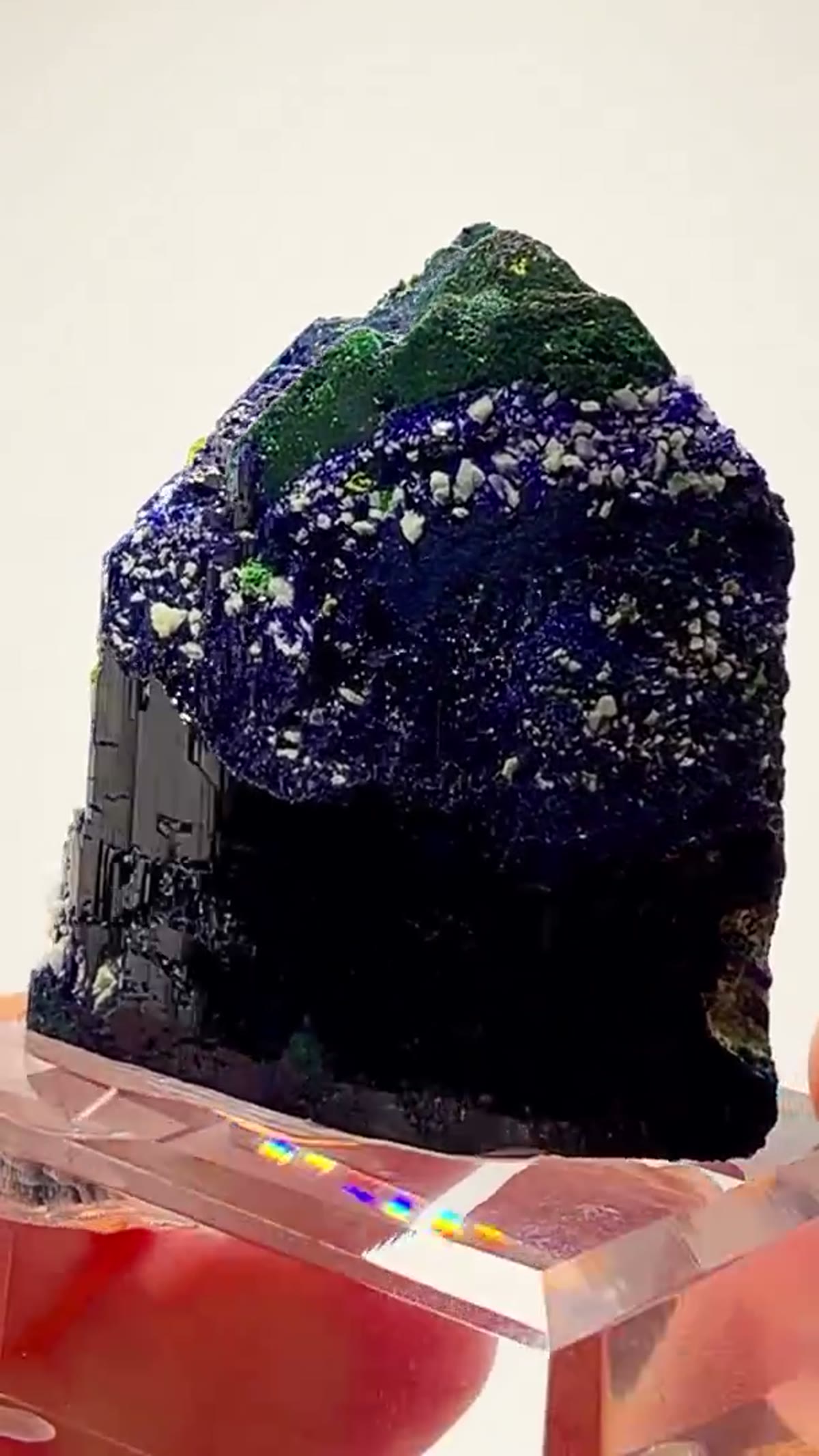 Malachite Specimen from Namibia: Azurite + Malachite — Tsumeb Magic - view 2