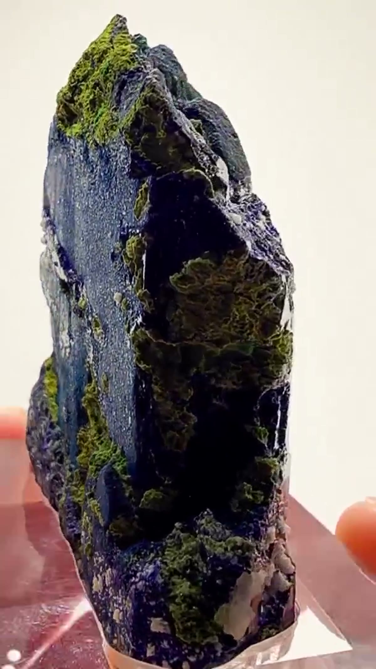 Malachite Specimen from Namibia: Azurite + Malachite — Tsumeb Magic - view 4