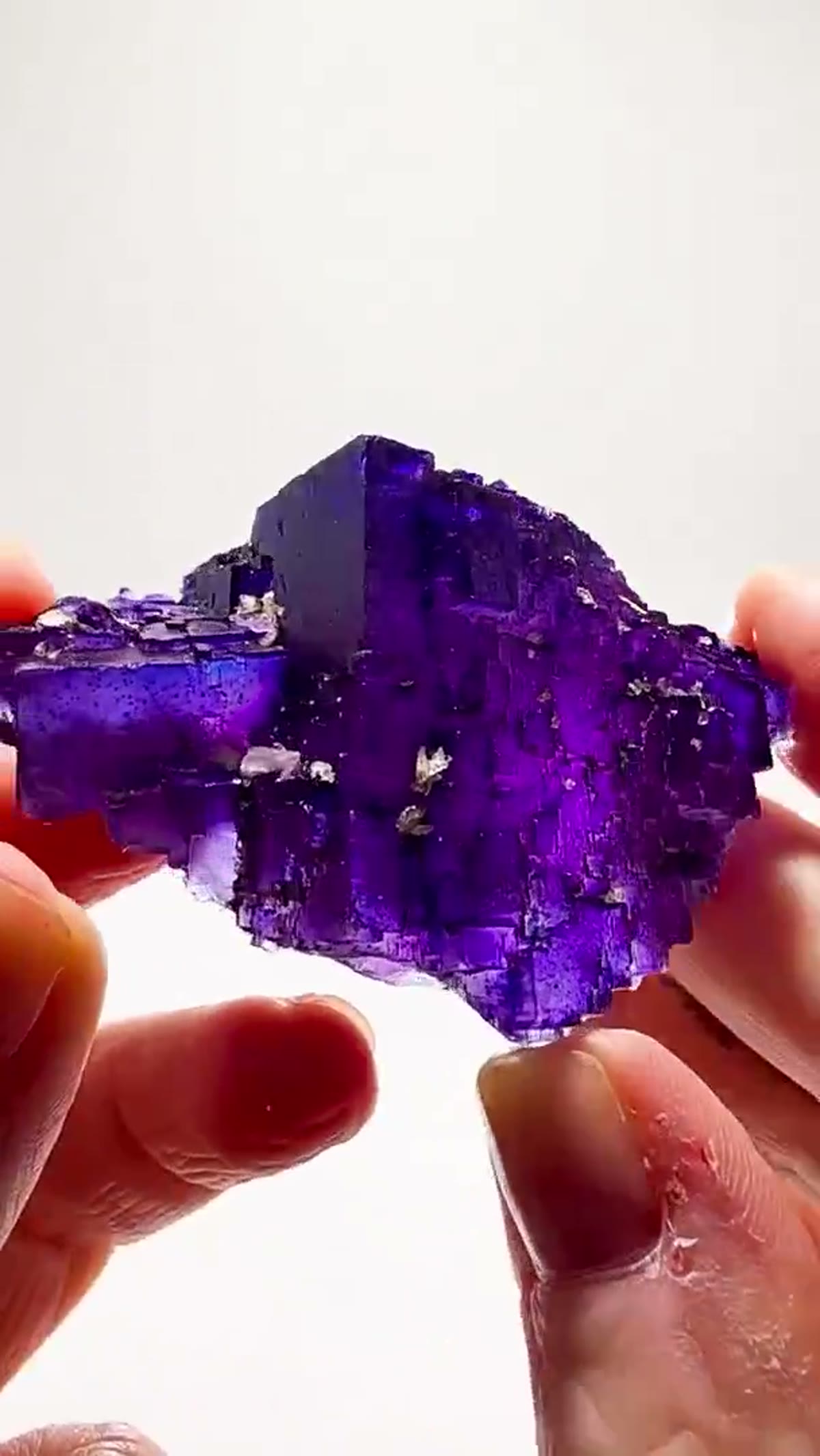 Fluorite Specimen from Denton Mine, Illinois: Denton Mine Color at its Finest - view 2