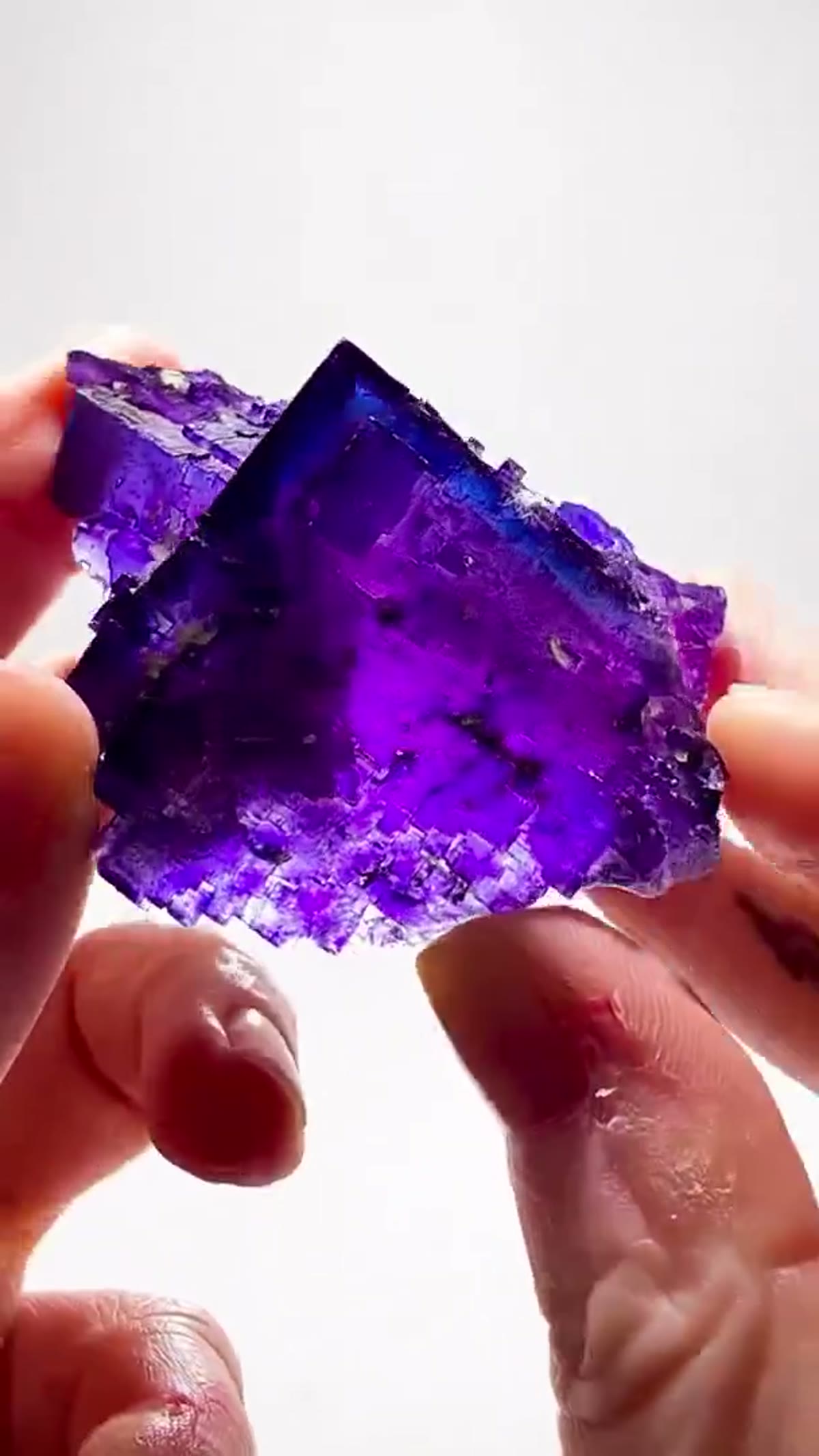 Fluorite Specimen from Denton Mine, Illinois: Denton Mine Color at its Finest - view 3