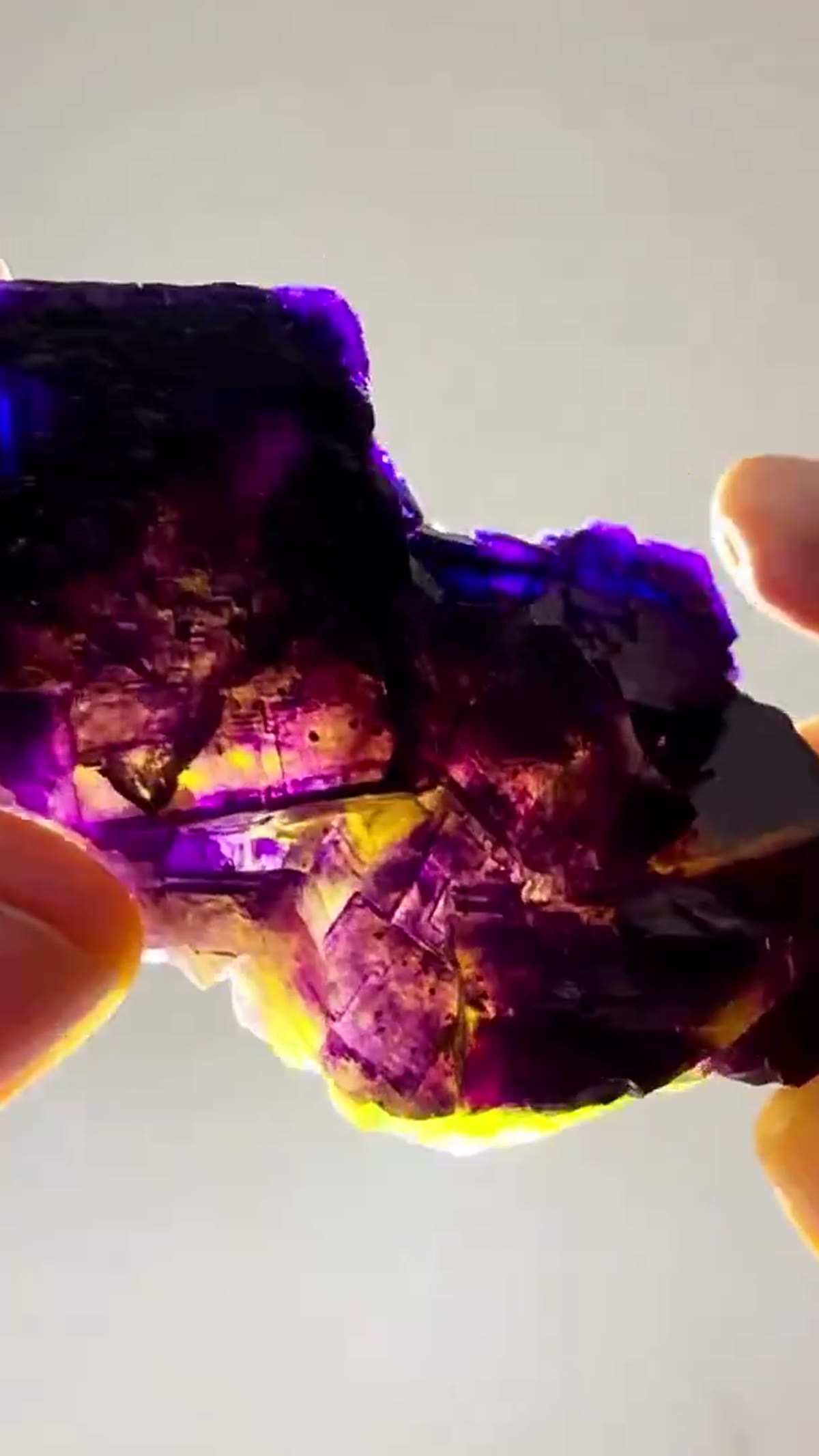 Fluorite Specimen from Minerva No. 1 Mine, Illinois: Minerva No. 1 Color - view 2