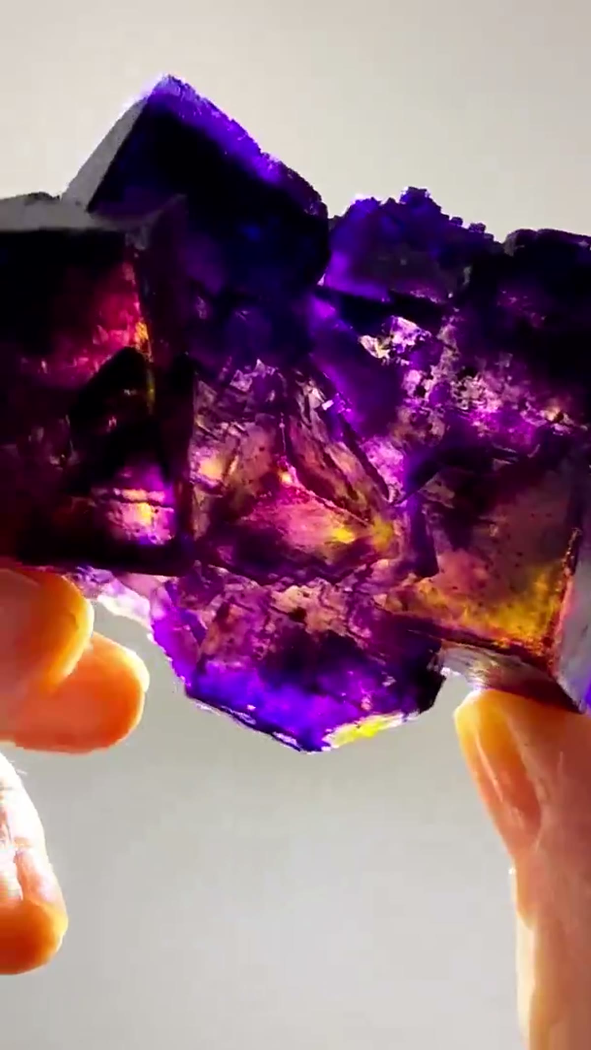 Fluorite Specimen from Minerva No. 1 Mine, Illinois: Minerva No. 1 Color - view 3