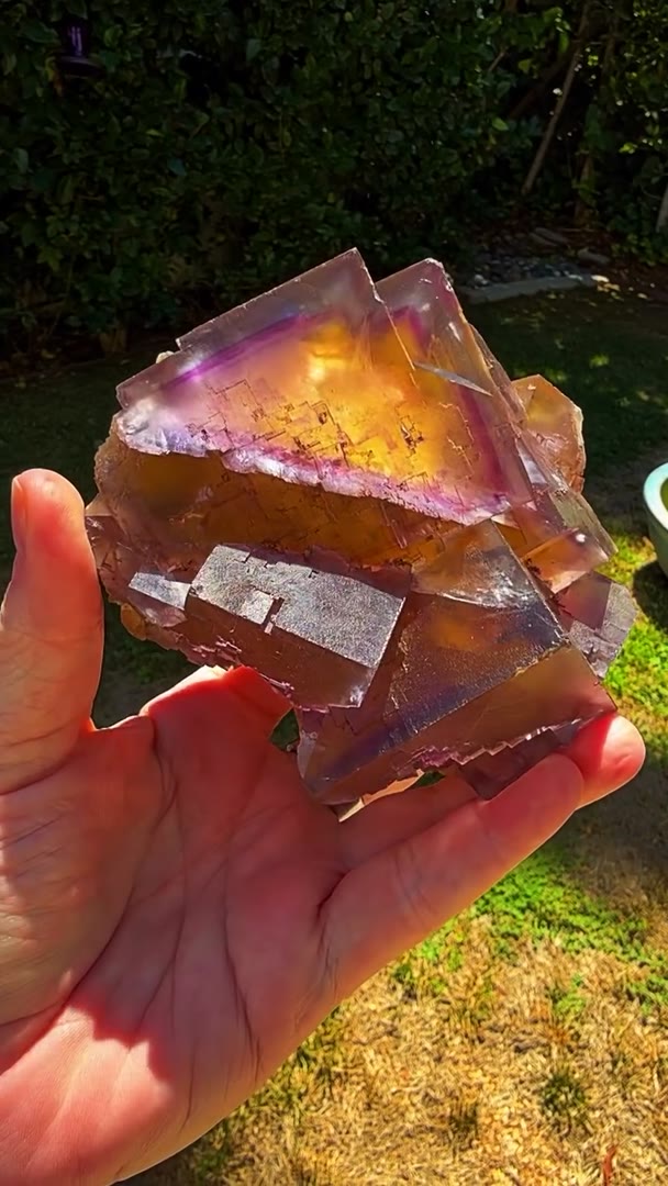 ILLINOIS FLUORITE IN THE SUNLIGHT