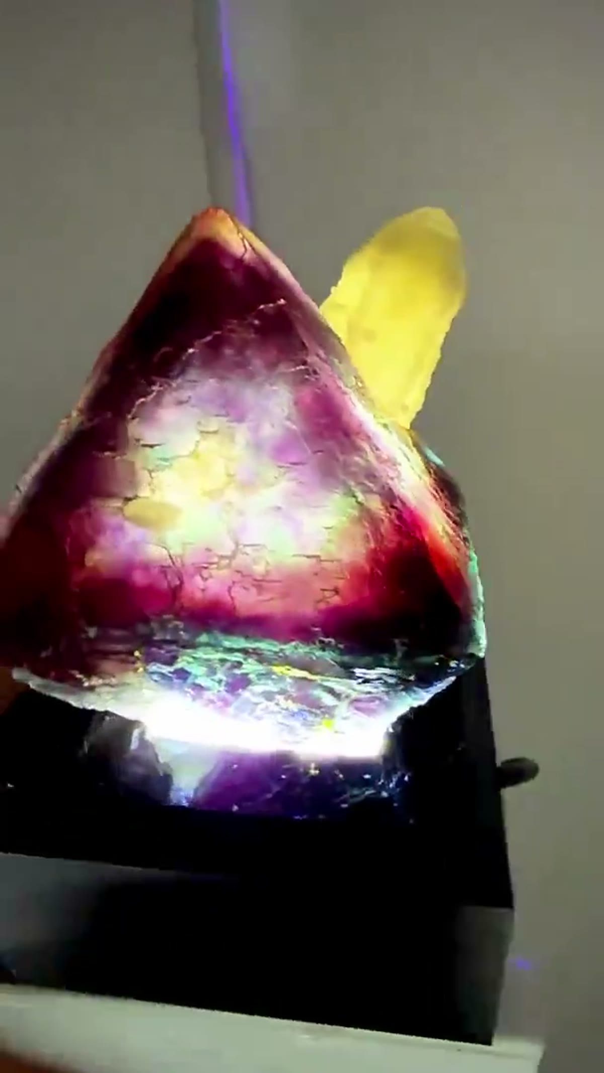 Fluorite Specimen from China: Light it up — Huanggangliang Magic - view 2