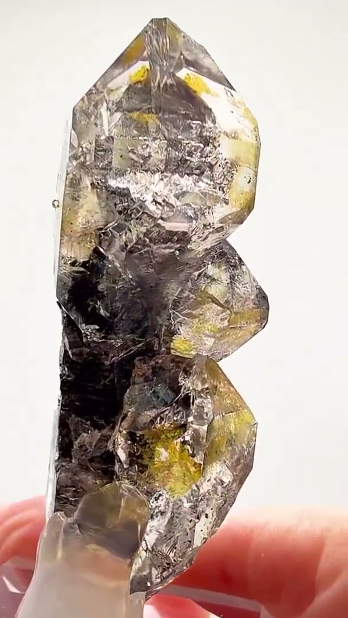 Quartz Specimen: Herkimer Black Scepter Magic - view 3