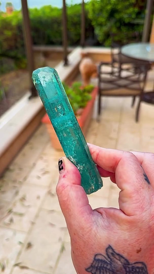 100.52 GRAMS OF NIGERIAN BLUE FIRE AT SUNRISE