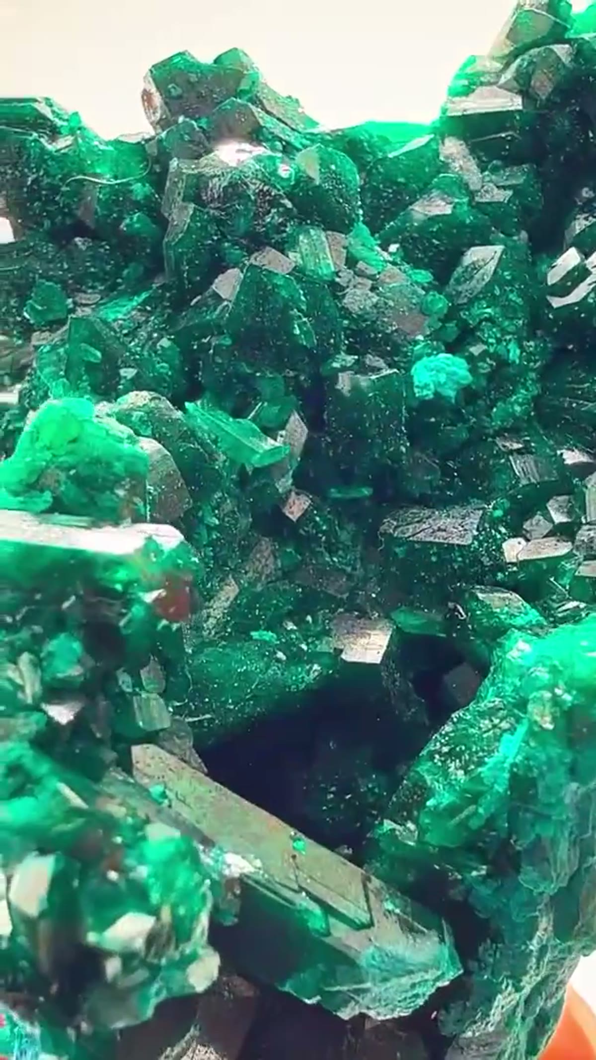 Dioptase Specimen: Double-Sided Congo Magic - view 2