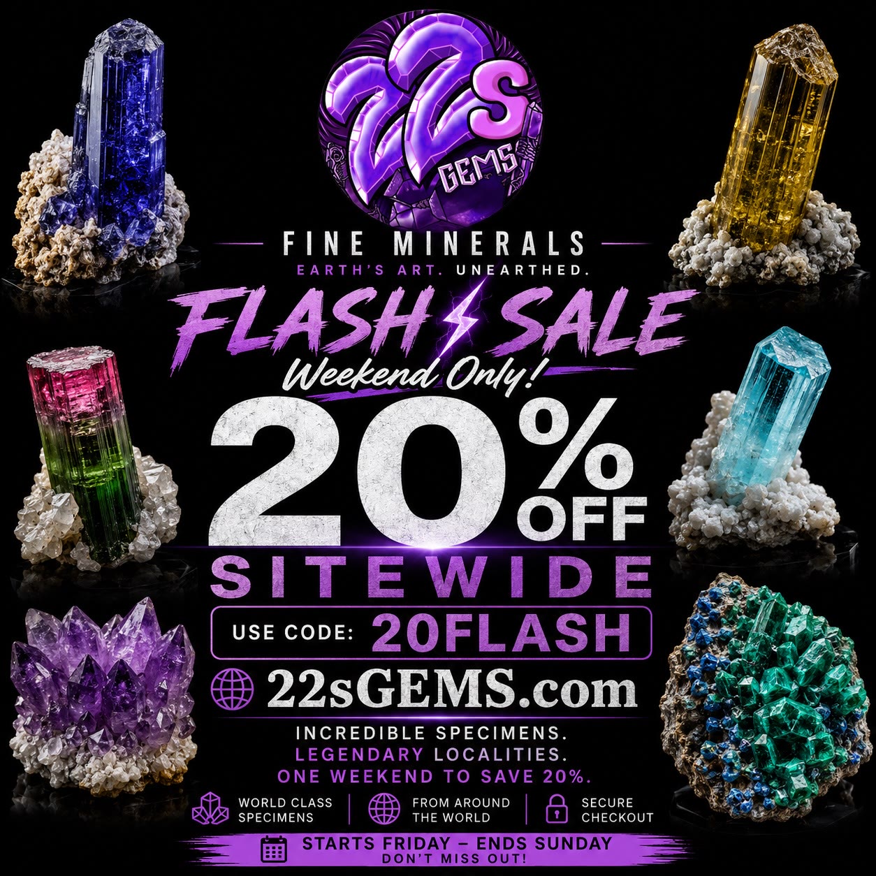 22sGEMS WEEKEND FLASH SALE