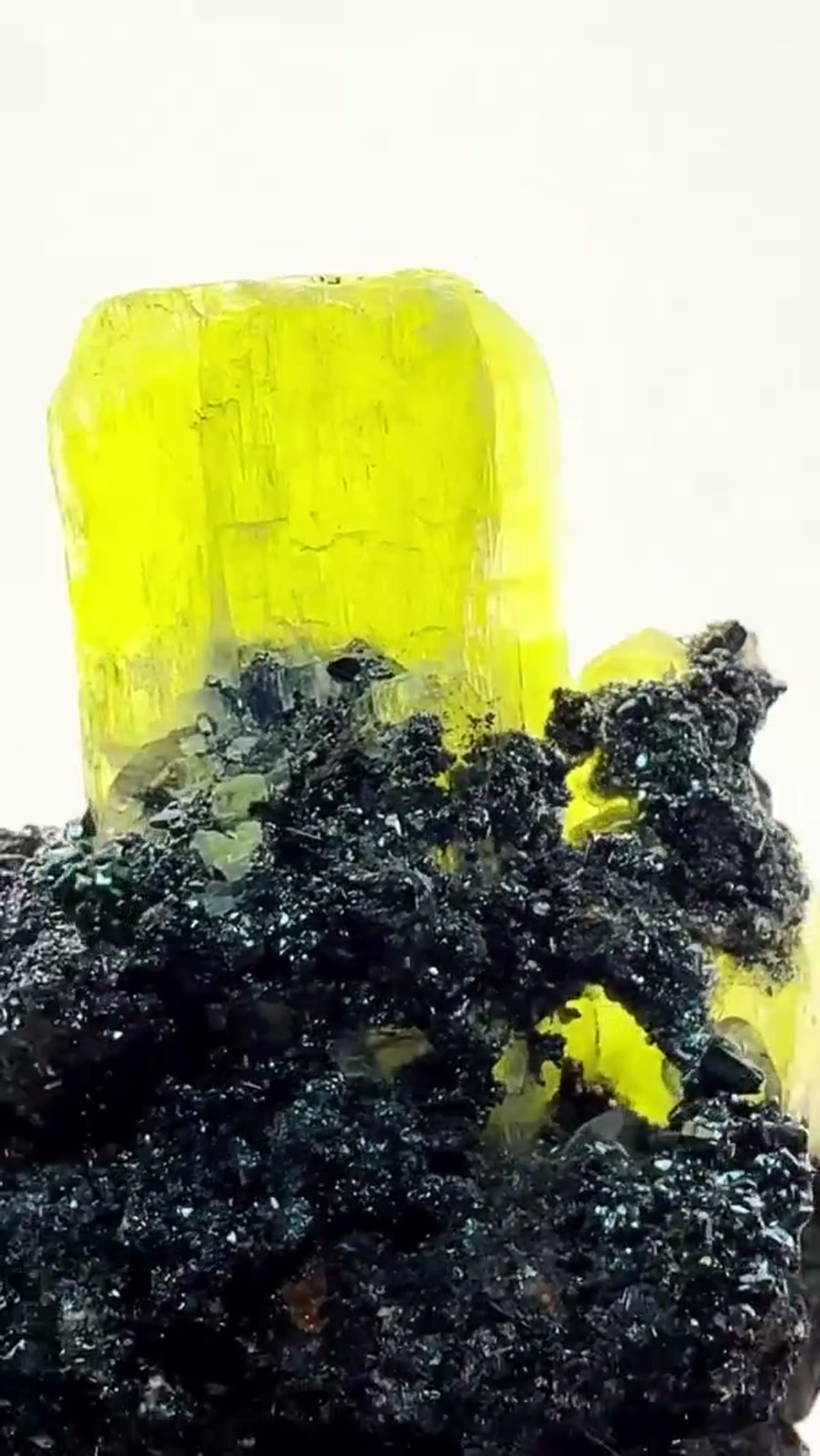 Calcite Specimen: Ettringite on Hematite — South African - view 3