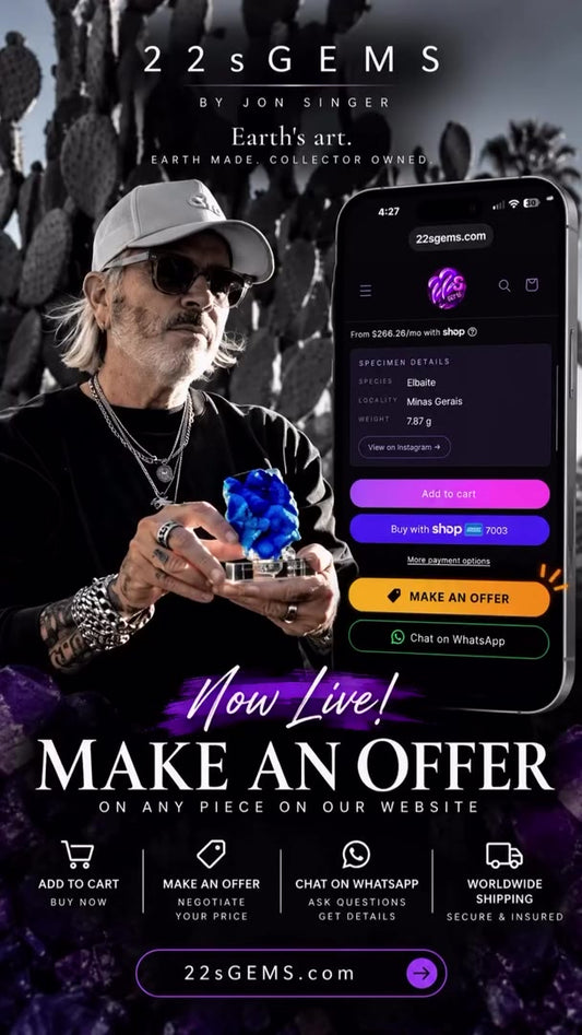 MAKE AN OFFER — NOW LIVE ON 22sGEMS.com