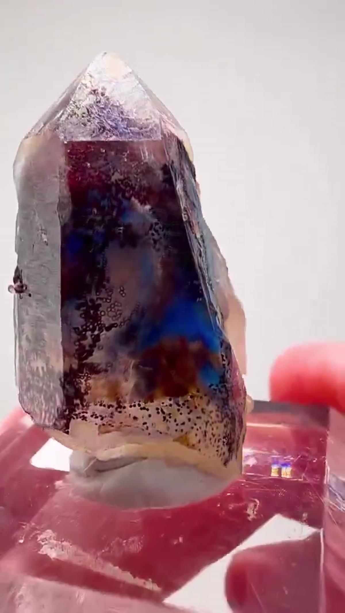 Quartz Specimen: Papagoite in Quartz - view 2