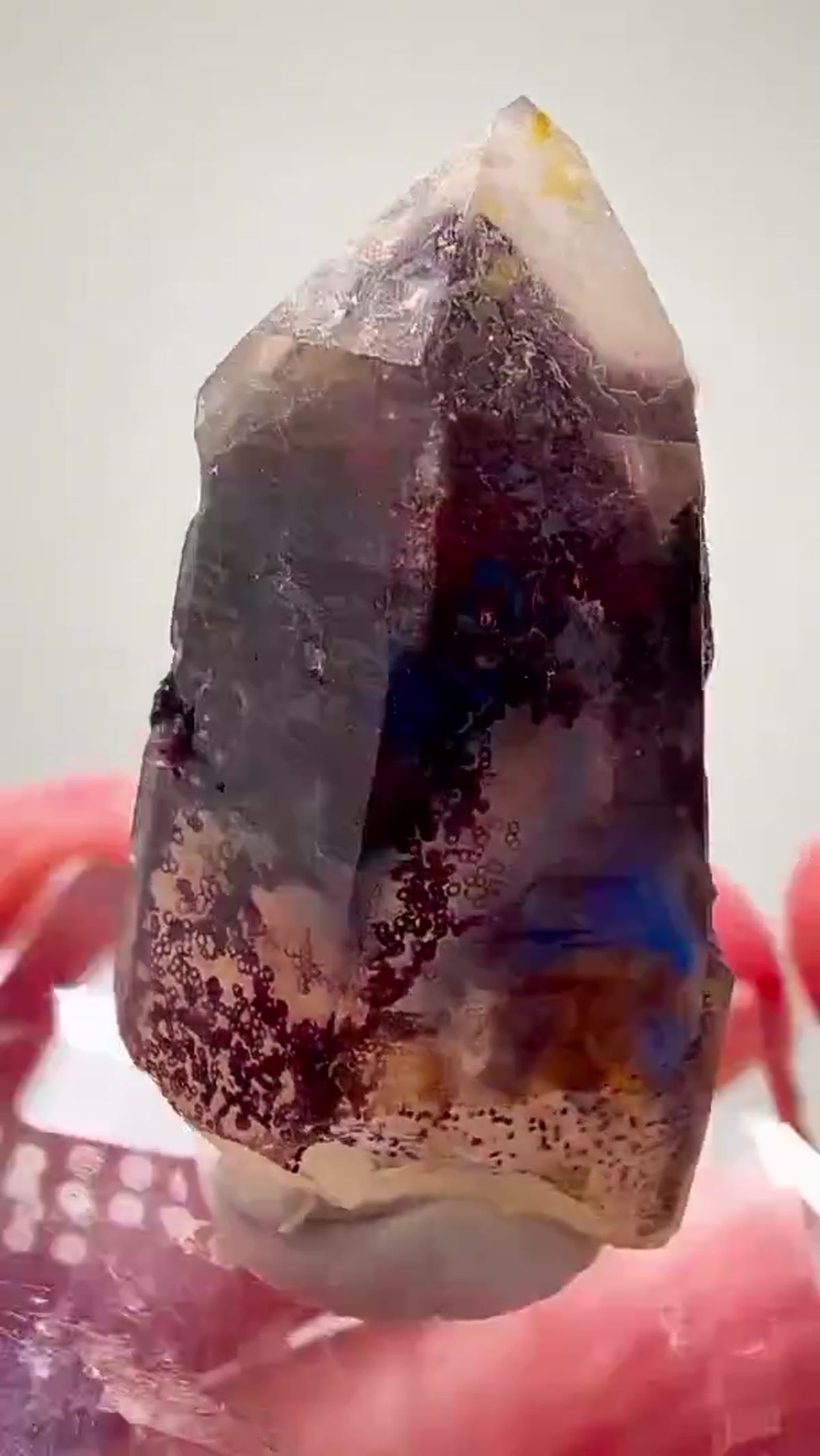 Quartz Specimen: Papagoite in Quartz - view 3