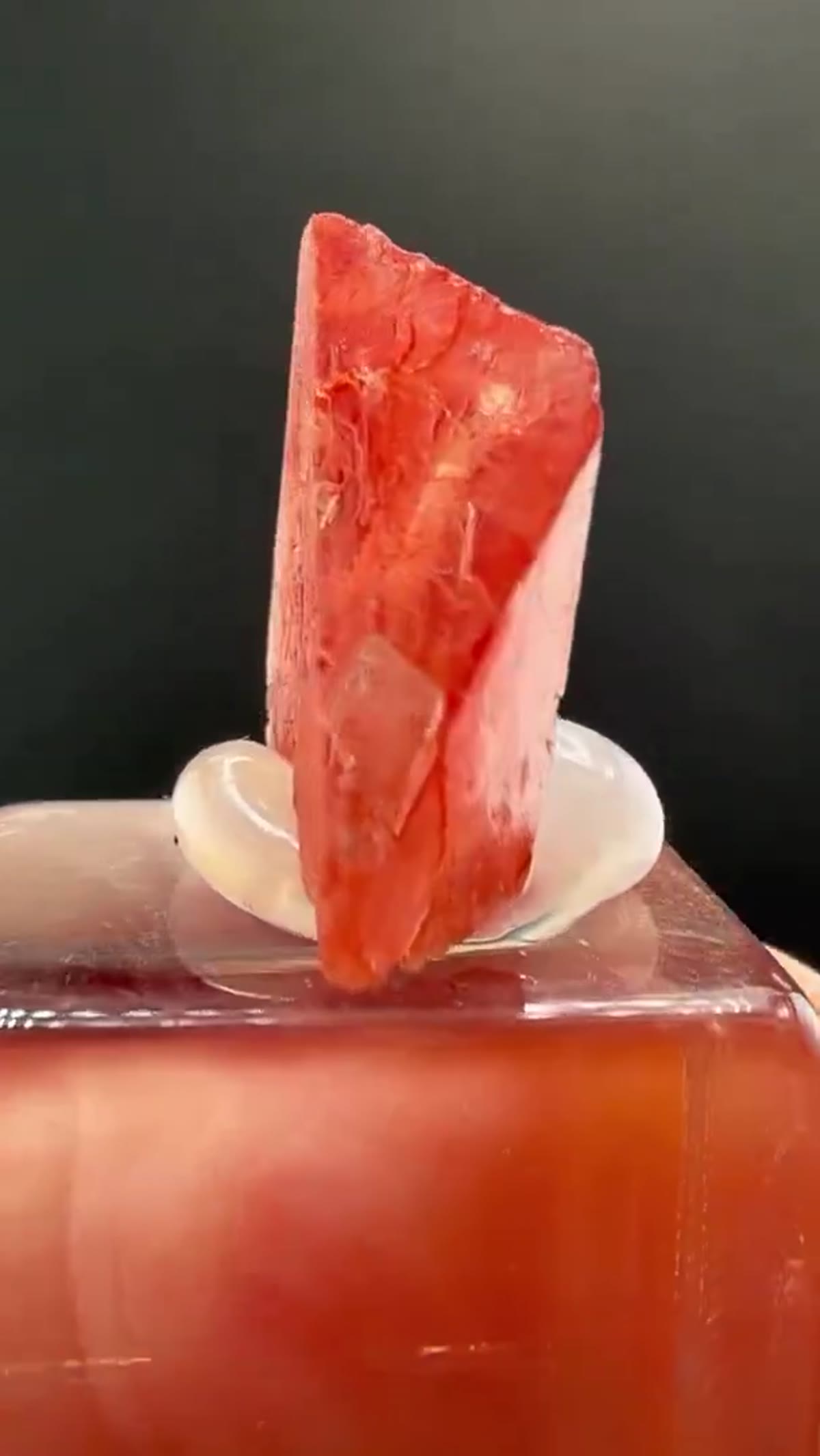 Rhodochrosite Specimen from Minas Gerais, Brazil: Brazilian Rhodochrosite Glow - view 2
