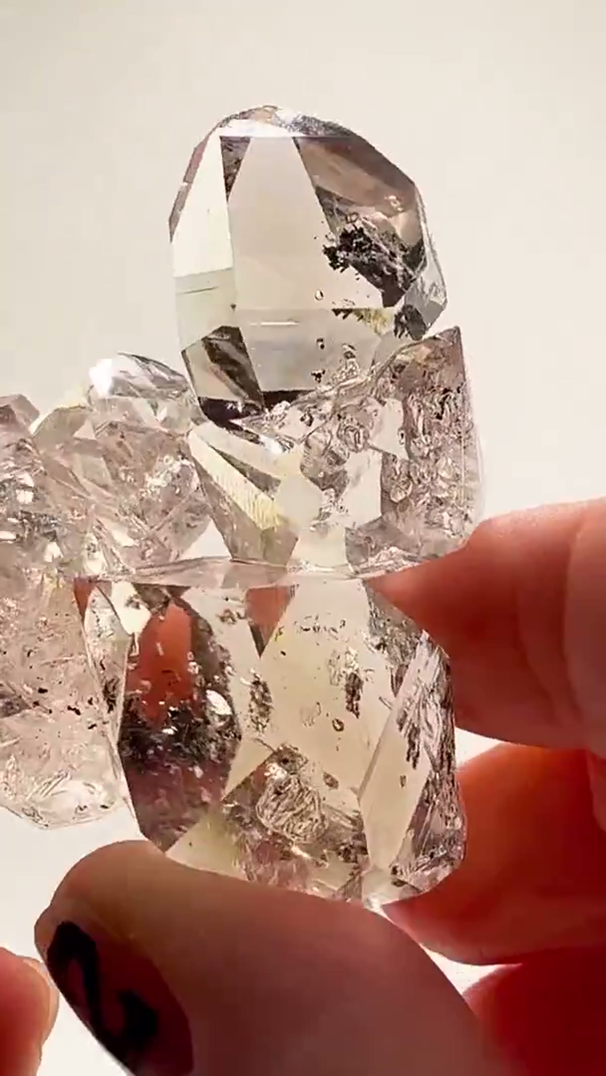 Quartz Specimen: Herkimer Chain Insanity - view 3