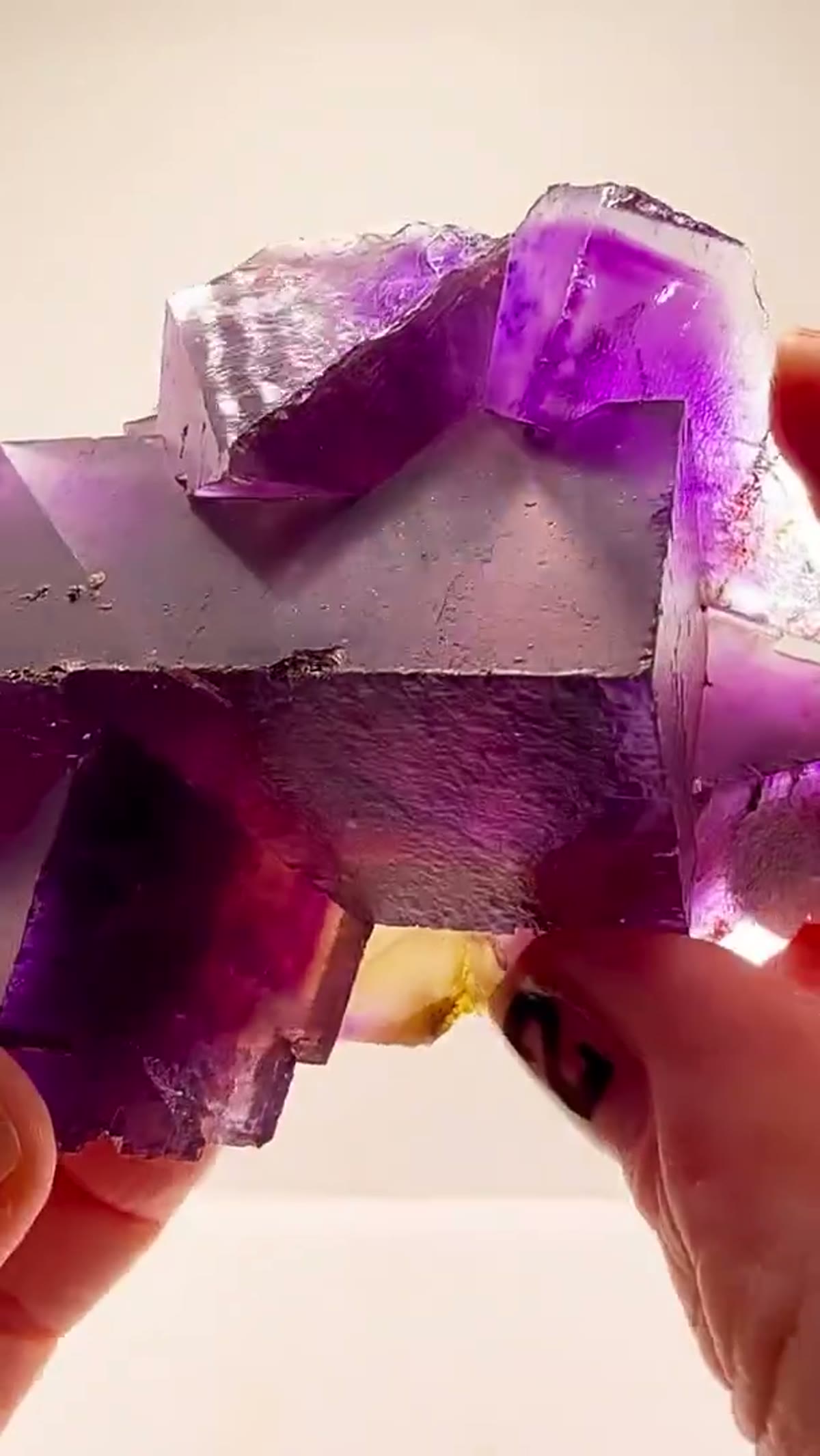 Fluorite Specimen from Denton Mine, Illinois: Illinois Color - view 3