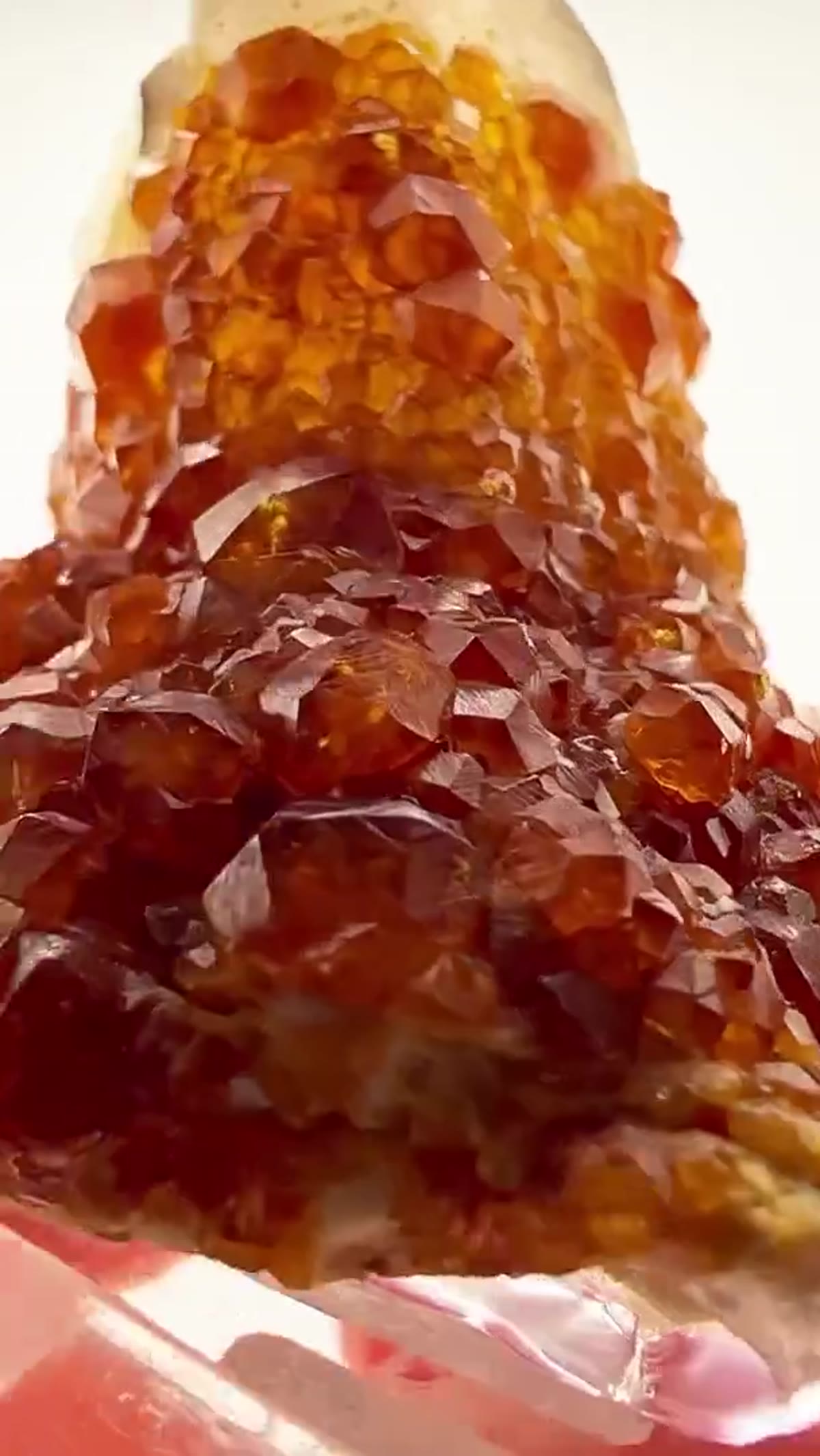 Smoky Quartz Specimen from China: Tongbei — Spessartine on Smoky Quartz - view 3