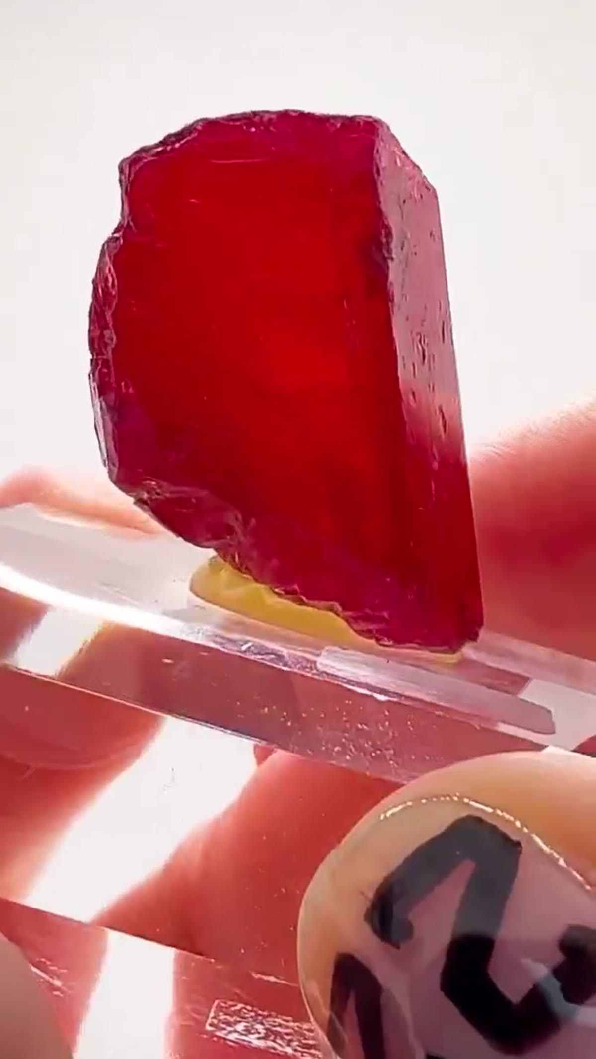 Mineral Specimen from Minas Gerais, Brazil: Absolute Red - view 2