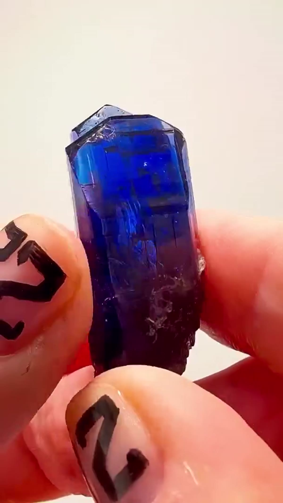 Tanzanite Specimen from Merelani Hills, Tanzania, 21.3 g: Double Tanzanite - view 2