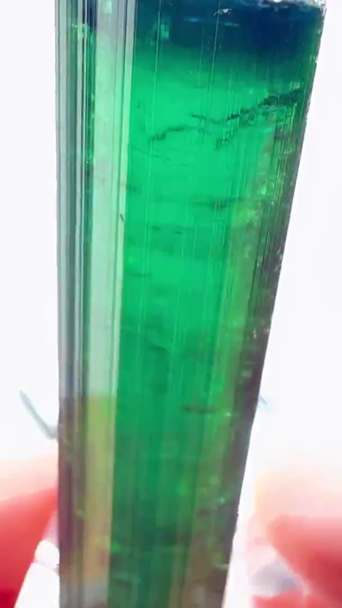 Elbaite Tourmaline Specimen from Minas Gerais, Brazil, 26.5 g: ÁGua Branca Color - view 2
