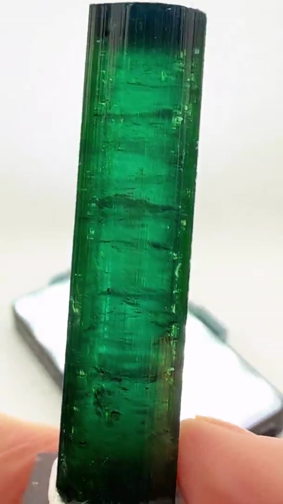 Elbaite Tourmaline Specimen from Minas Gerais, Brazil, 26.5 g: ÁGua Branca Color - view 3