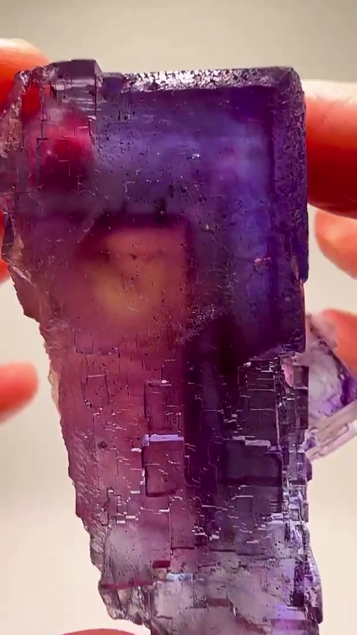Fluorite Specimen from Denton Mine, Illinois: Color Chaos - view 3