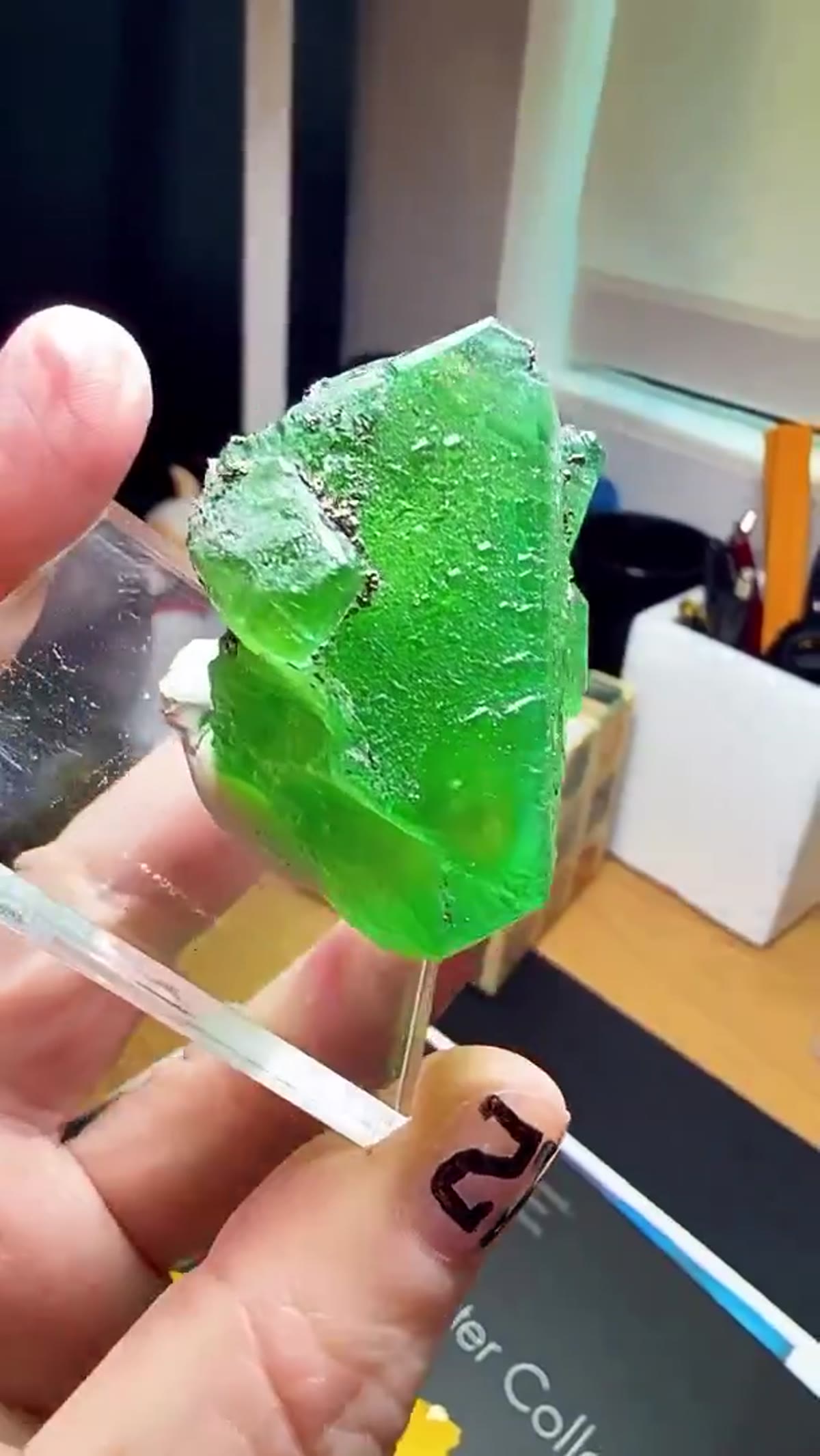 Fluorite Specimen from Illinois, USA: Peruvian Fluorite - view 2