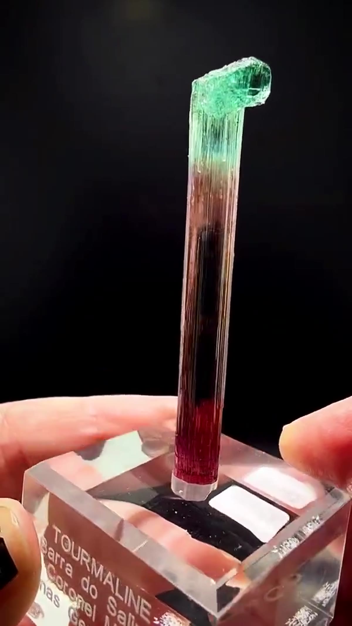 Elbaite Tourmaline Specimen from Minas Gerais, Brazil, 8.20 g - view 2