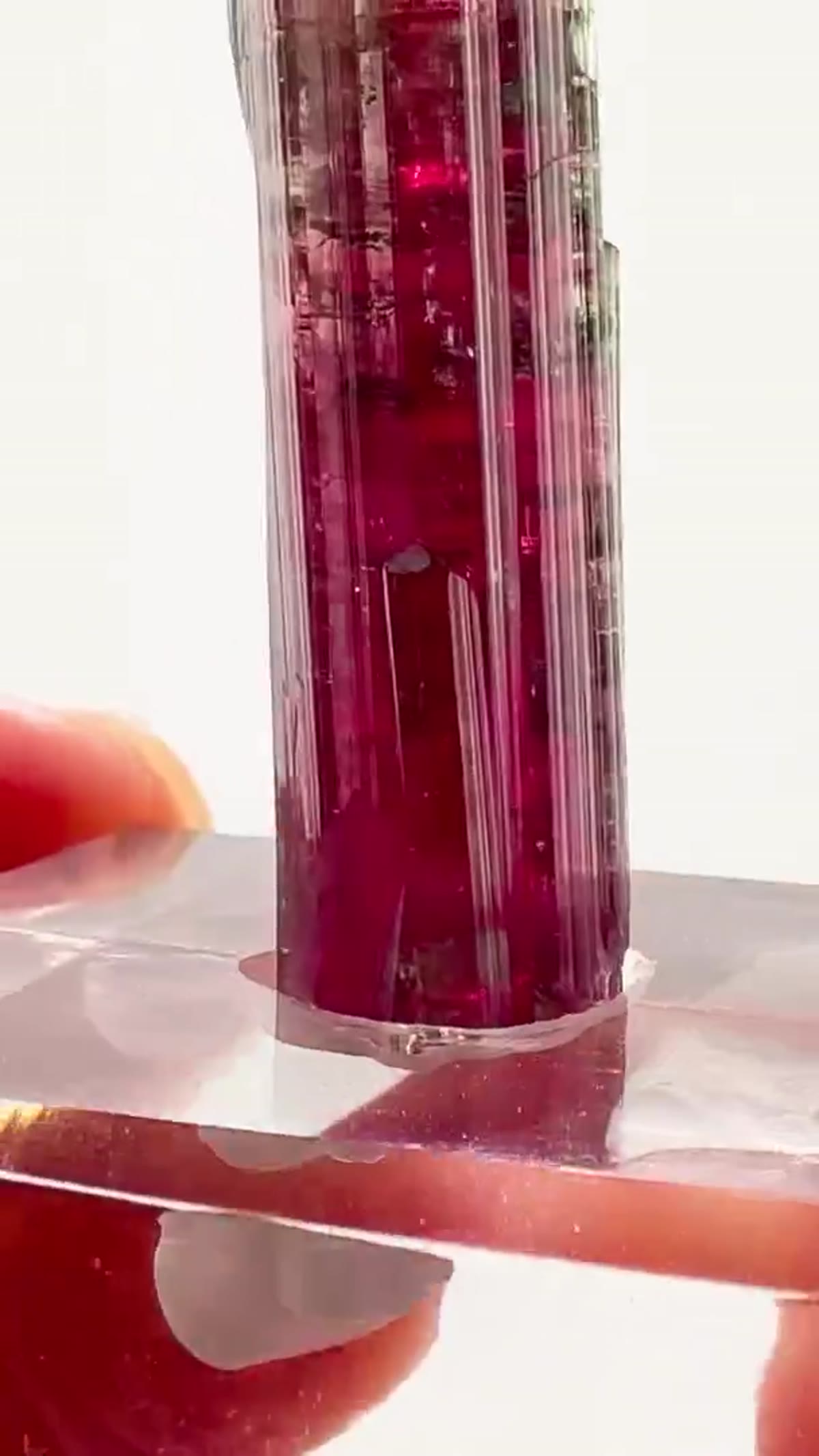 Elbaite Tourmaline Specimen from Aricanga Mine, Brazil, 15.63 g: Chameleon Pocket Tourmaline Magic - view 3
