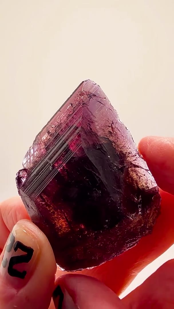 LARGE BLADE OF PURPLE-BROWN AXINITE — SHIGAR VALLEY BEAUTY!