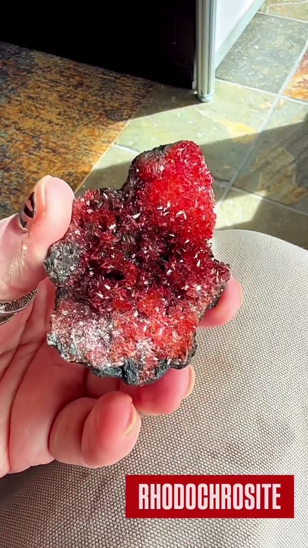 FOUND ON THE HUNT — RHODOCHROSITE FIRE
