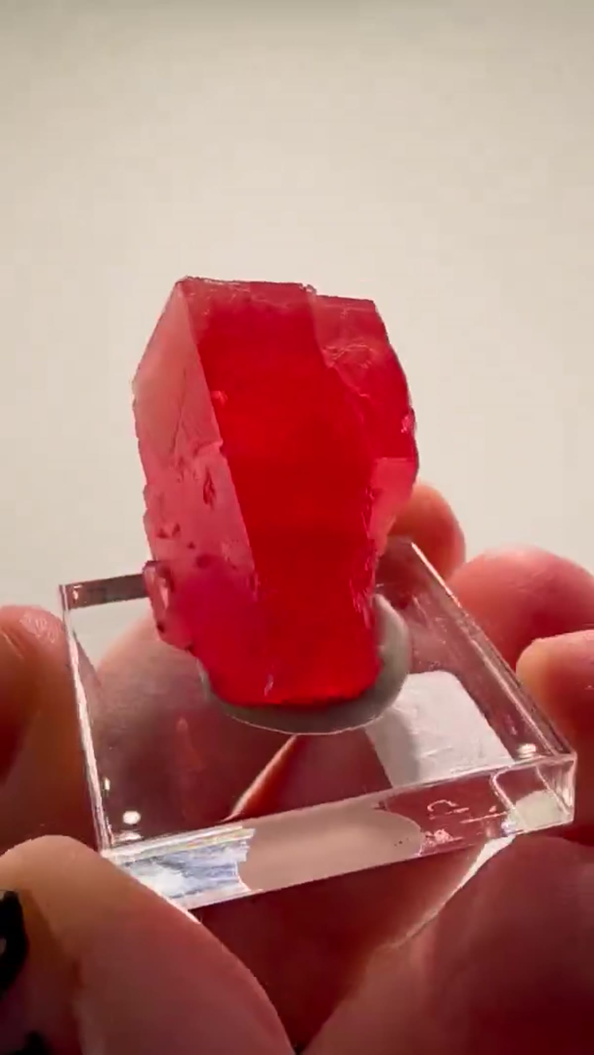 Rhodochrosite Specimen: Sweet Home Red on Another Level - view 2