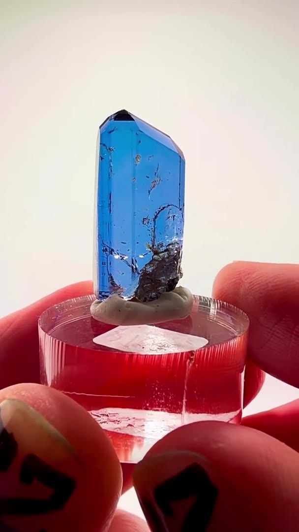 3.55 GRAMS OF NATURAL UNHEATED TANZANITE… PURE GEMMY BLUE INSANITY!