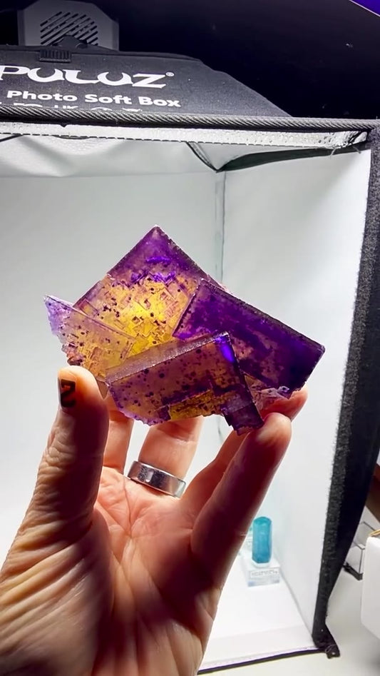 TRI-COLOR FLUORITE INSANITY FROM ILLINOIS!