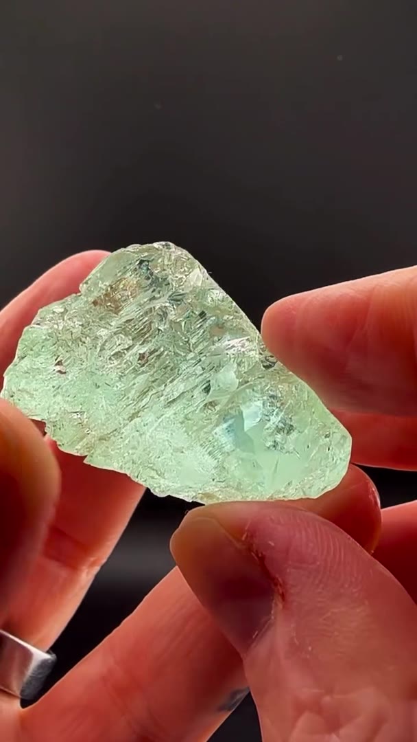 48.83 GRAMS OF BRAZILIAN AQUAMARINE ICE — GLOWING IN NATURAL LIGHT