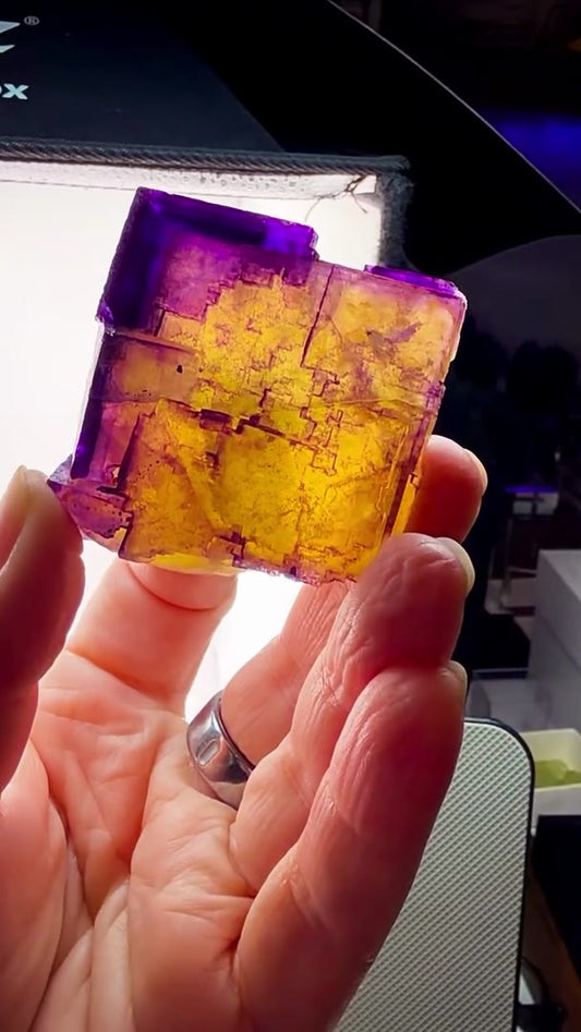 CAVE-IN-ROCK FLUORITE… AN ABSOLUTE MULTICOLOR GLASS BOMB!