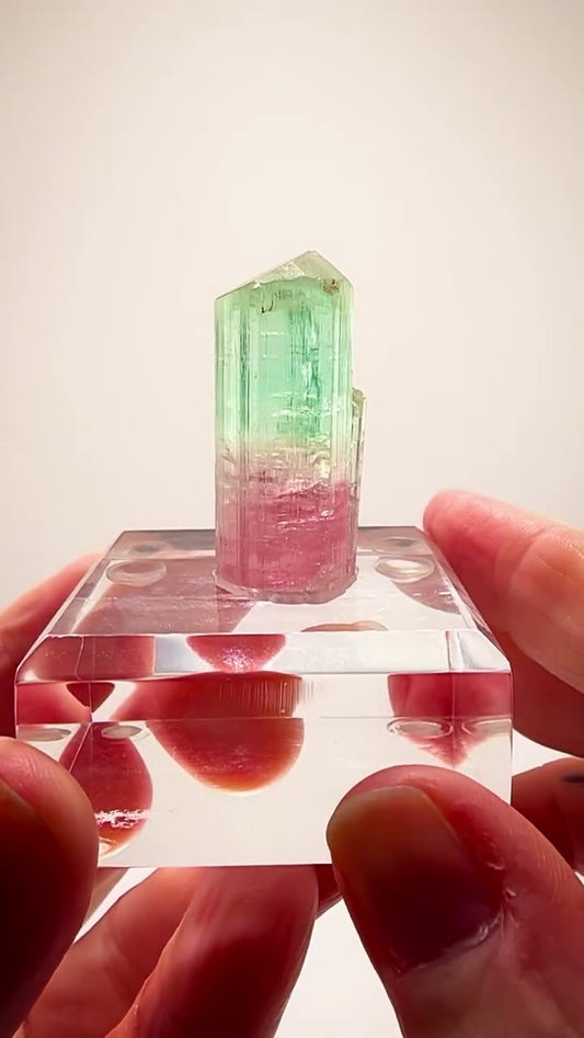 24.58 GRAMS OF PINK & MINT GREEN PERFECTION… AFGHANISTAN TOURMALINE MAGIC!