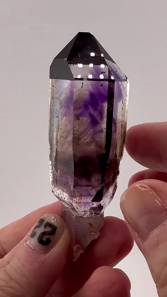 STREEP MINE ROYALTY… ONE OF THE MOST EPIC SMOKY AMETHYST SCEPTERS I’VE EVER…