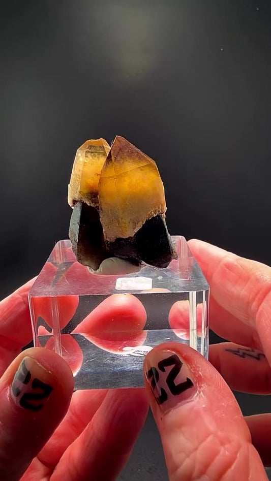 DOUBLE MOONLIGHT POCKET MAGIC… AUSTRALIAN SMOKEY CITRINE ROYALTY!