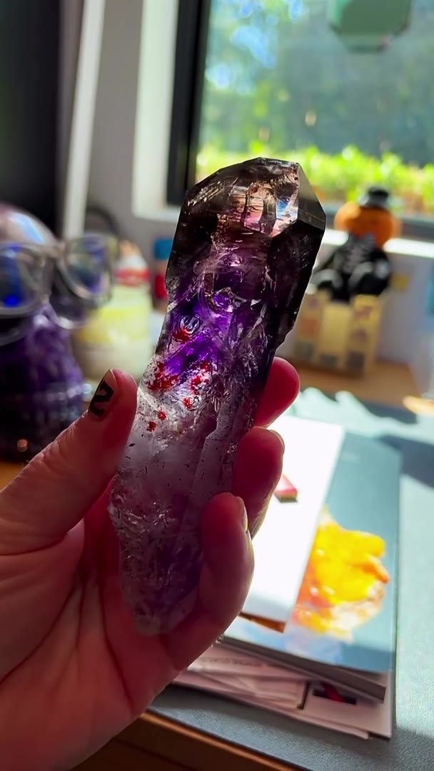STREEP MINE SMOKEY AMETHYST SCEPTER — ONE OF THE BEST I’VE SEEN!