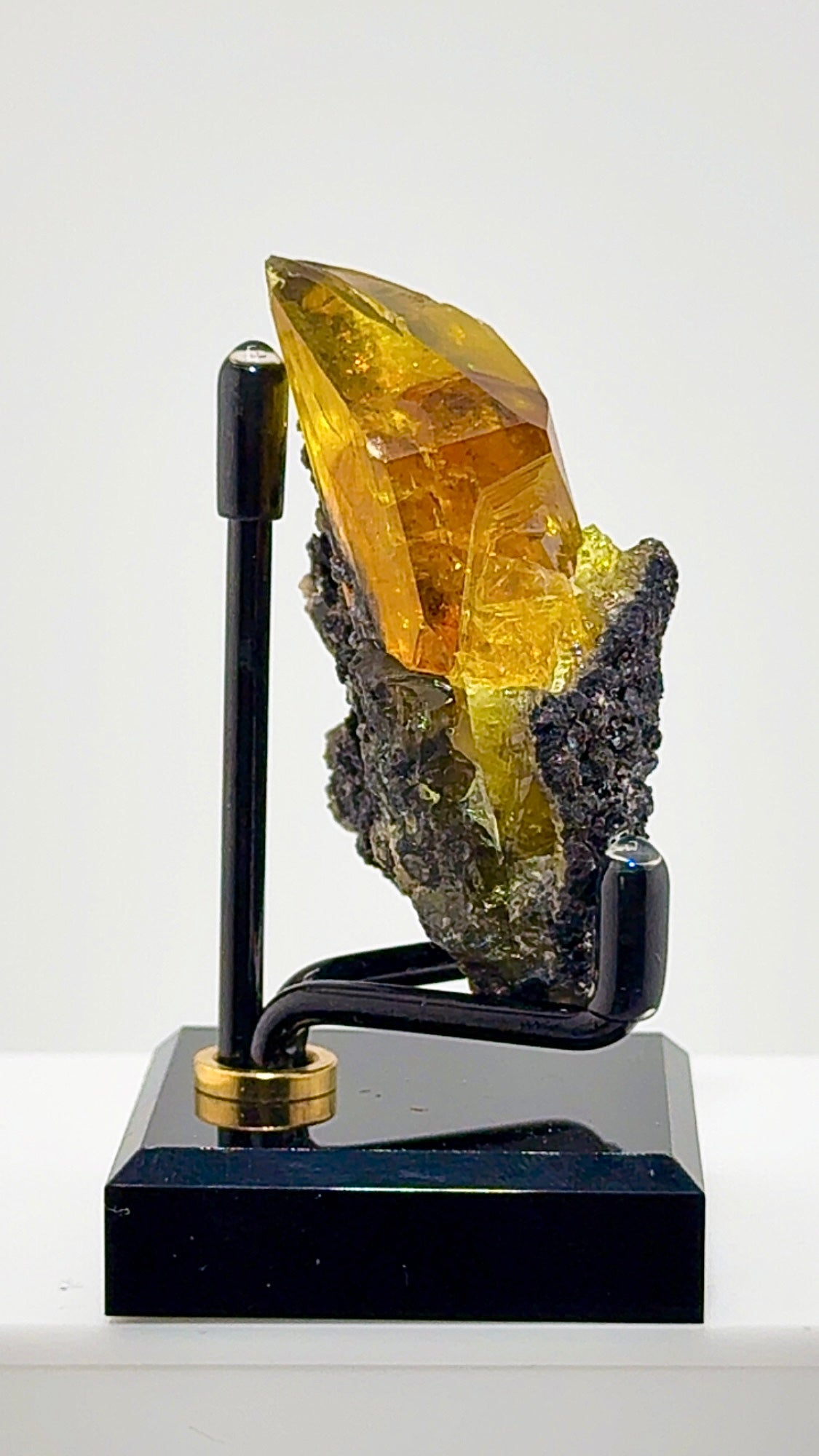 GOLDEN ANGLESITE PERFECTION FROM MOROCCO