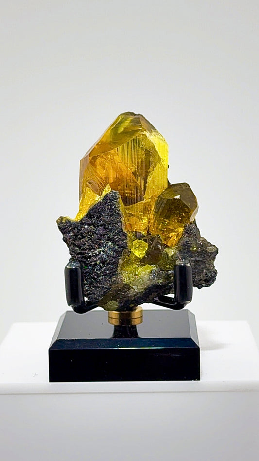 GOLDEN ANGLESITE PERFECTION FROM MOROCCO