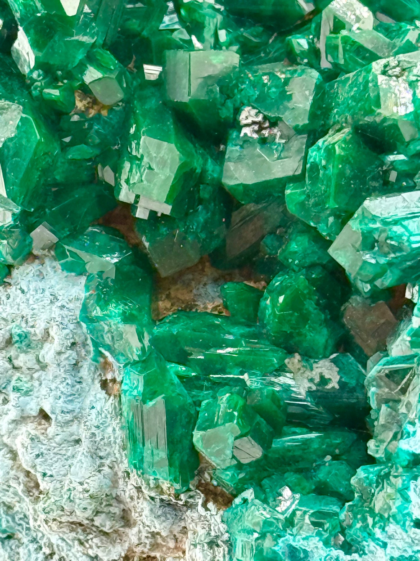 Stunner Dioptase and Chrysocolla combo from DRC