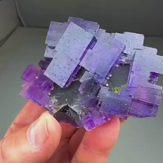 Collection  worthy…FLUORITE WITH CHALCOPYRITE, CALCITE